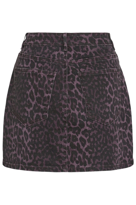 Vila vichia leopard short skirt